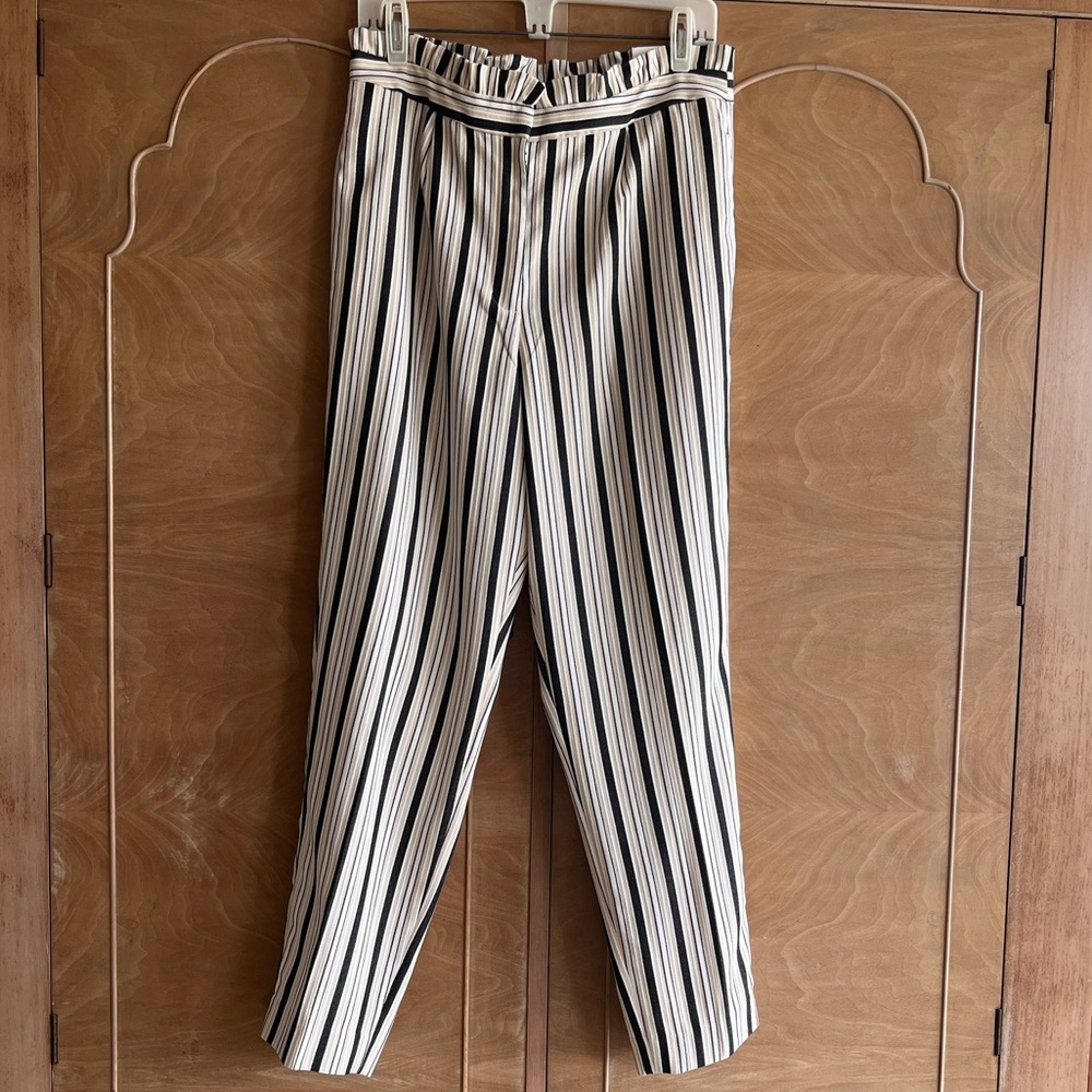 Express NEW ankle, high rise, “paperbag” ruffled waist, 10R pant - Picture 7 of 16